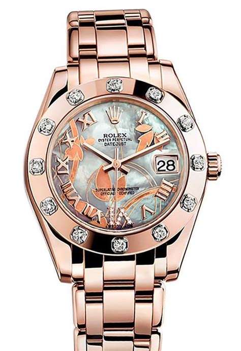 rolex pearlmaster 34 goldust dream roman diamonds